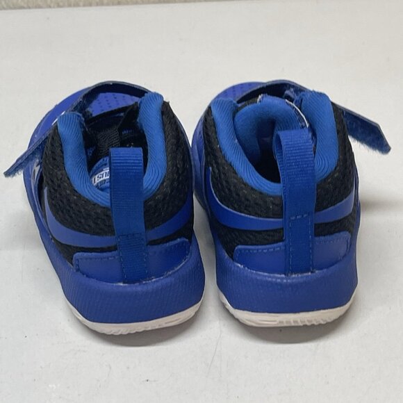 Nike Team Hustle Blue Black Toddlers Sneakers Size 4C - Picture 8 of 10